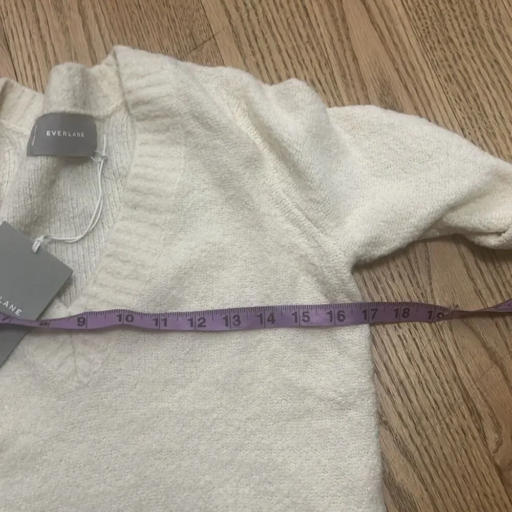 NWT EVERLANE THE‎ TEDDY V NECK SWEATER SIZE S